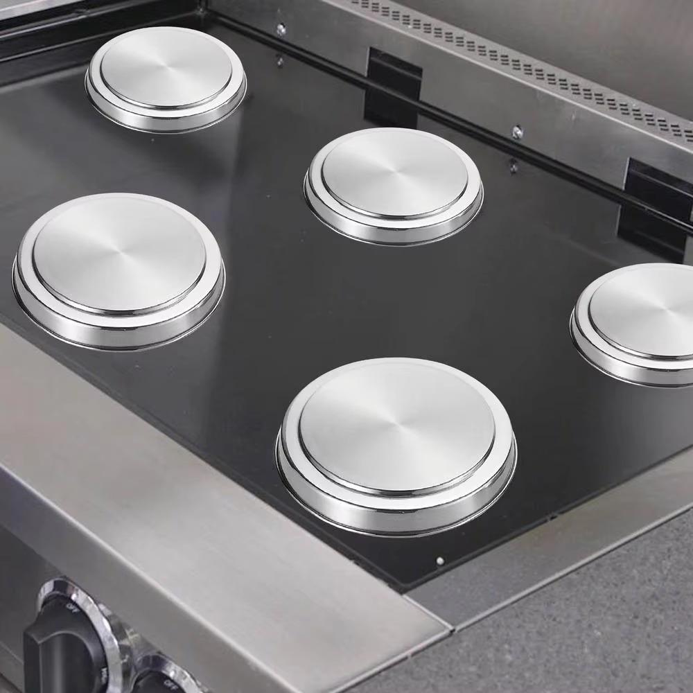 4PCS Stainless Steel Electric Ceramic Stove Cover Dust-proof Stove Top Cover  Protect Hotplate