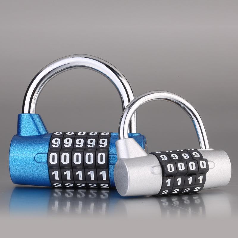 Oversized 5-Digit Combination Padlock for Gym Locker Cabinet or Toolbox