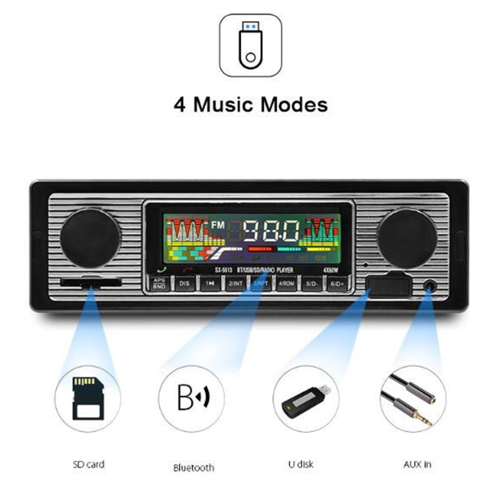 ABS Bluetooth Car Radio With Multiple Play Modes For Conference Room Excellent Selection MP3 Player