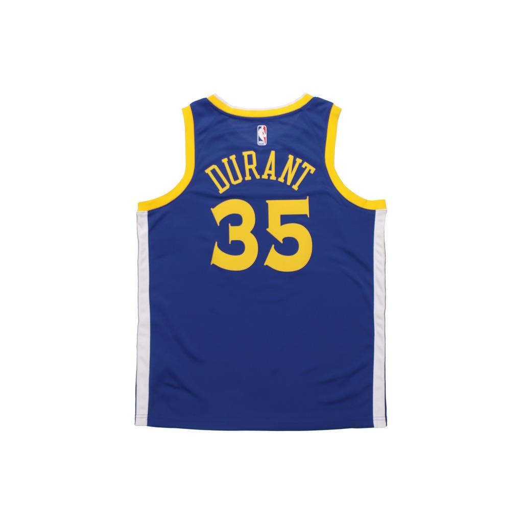 Nike Kevin Durant Golden State Warriors Basketball Jersey, Fan Edition, Number 35 Men Tops Blue 864475-496