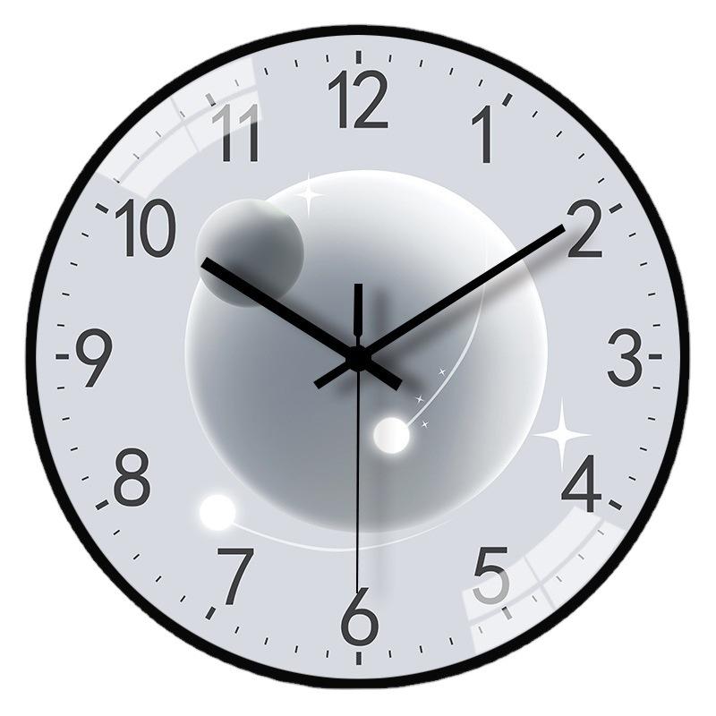 8-Inch 20Cm Planetary Clock Wall Clock Living Room Home Silent Clock Modern Wall Hanging Simple Quartz Clock