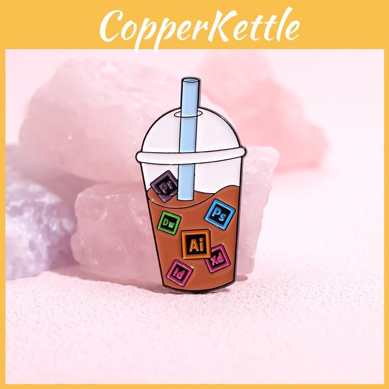 Creative Design Office Accessories Cute Cartoon Character Brooches For Personal Style