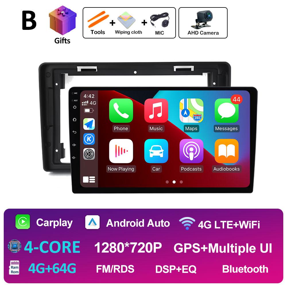 Smart Syetem GPS Navigarion For Citroen C2 C3 2001 2002 2003 2004 - 2010 Android 14 Wireless Carplay Cooling Fan Blurtooth WIFI