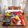 Blaze Monster Machines Print 3Pcs Bedding Set,Duvet Cover with 2 Bedro,Pillowcase Home Birthday Gift