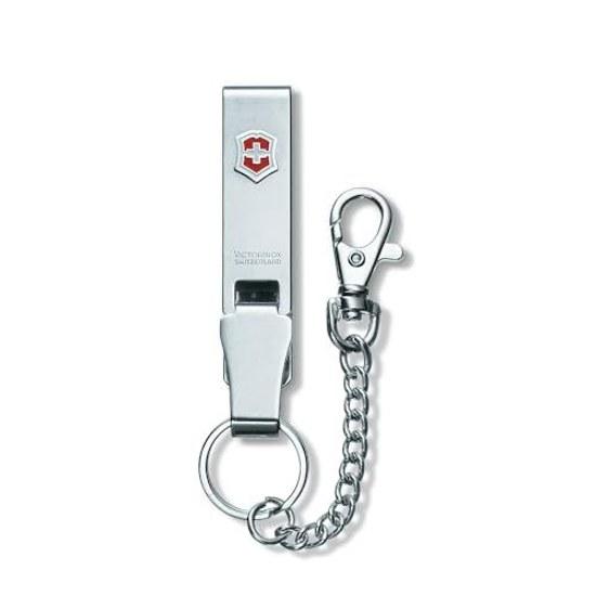 VICTORINOX Belt Hanger Combination Chain Coupling Key Holder Ring Multi Clip Simple Lightweight Metal Silver Black Domestic Genuine Product