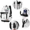 Asge Women's Fashion School Bag Kawaii Printing Backpack Girls Casual Waterproof Backpack School Teenager Daypack