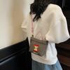 Japanese embroidery cute apple square bag girl 2025 summer new mobile phone bag commuter shoulder messenger bag