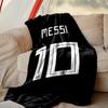 1pc Football Star Messi Blanket, Home Printed Throw Blanket - Soft Blanket Gift for Family, Washable Sofa Bed Blanket