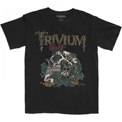 Trivium Unisex Adult Skelly Flower Cotton T-Shirt
