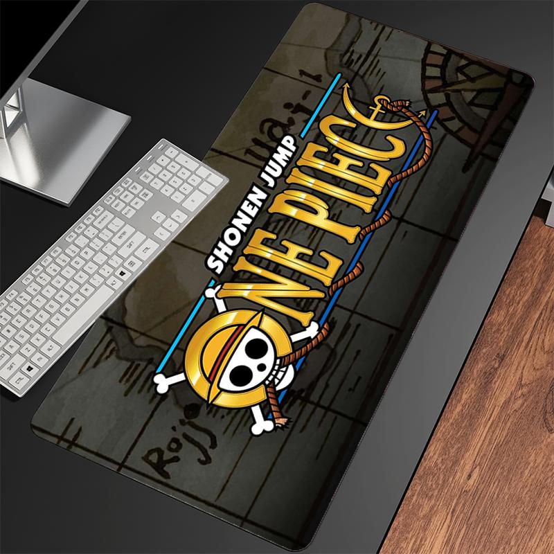 Mouse Pad Anime Professional Gaming Accessories Rubber Computer Keyboard Desk Mat Oone Ppiece Luffy Lock Edge Gamer Mousepads