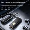 COB USB-Rechargeable Keychain Work Light with Pen Clip - Portable Emergency Repair Flashlight