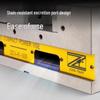 MC Precision 6" Hydraulic Vise for CNC Machining Center with Force Amplifying Boost and Flat Jaw Design
