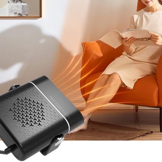 Portable Car Heater 12V Fast Heating Cooling Fan 360-degree Rotatable Multi-Level Adjustment Car Defogger