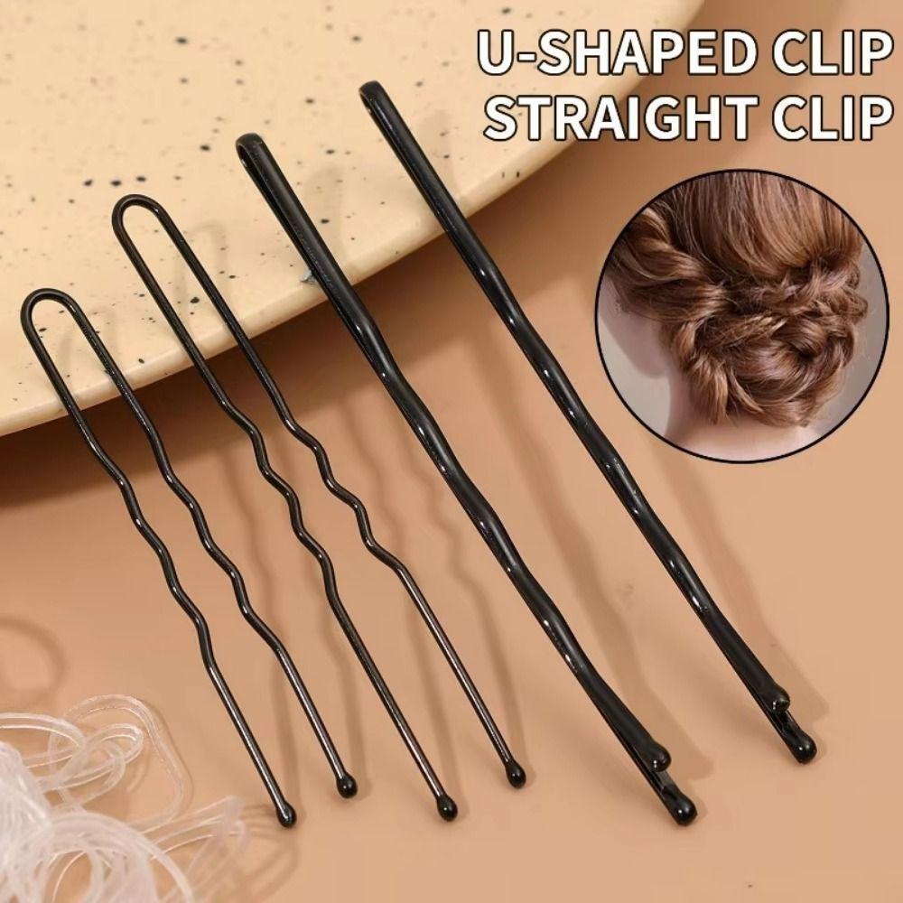 300Pcs Curly Wavy Hairstyle Hair Pins Kit Black Hair Styling Accessories Girls Gift