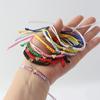 Hot Golden Silvery Heart Braided Rope Adjustable Bracelet Unisex Trendy Fashion Simple Versatile Couple Jewelry Gift Wholesale