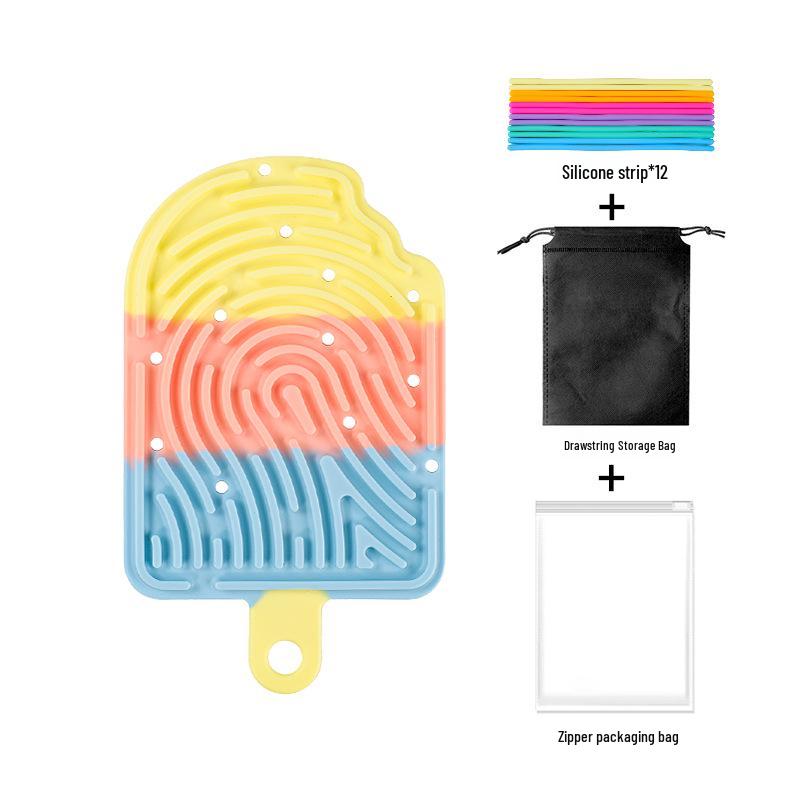 Kids' Space-Themed Sensory Ice Cream Puzzle Board