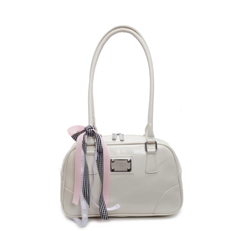 Retro handbag niche versatile trend new simple bowling bag pillow bag shoulder armpit bag