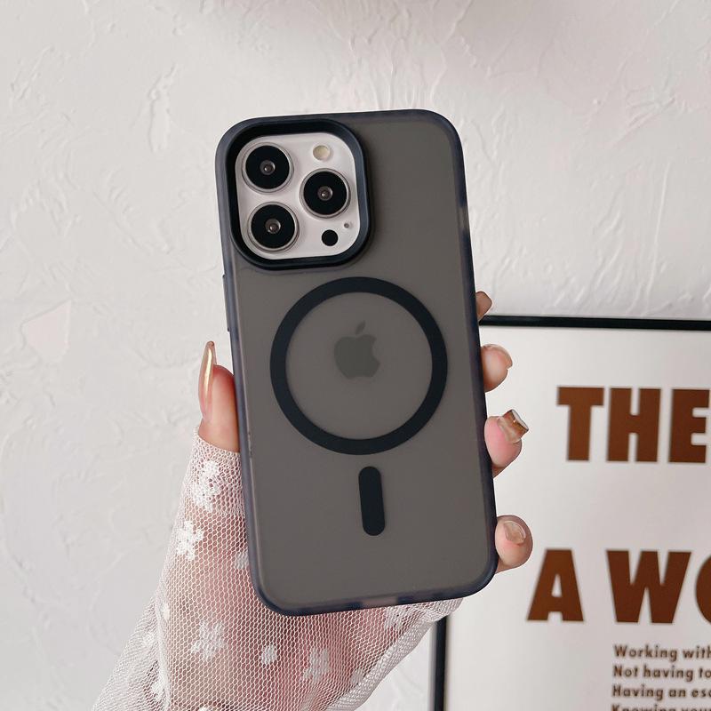 Suitable for Apple 15promax Phone Case, Matte Magnetic 13 Anti-drop, IPhone14 Full Package, Simple and High-end for Both Men and Women