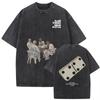 Camiseta Gráfica Bad Bunny Un Verano Sin Ti Vintage Lavada Moda Masculina Oversize Streetwear Femenina Camisetas de Algodón de Alta Calidad