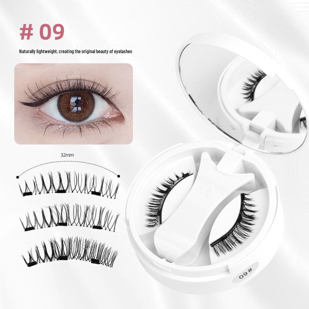 Magnetická sada umělých řas se třemi magnety bez lepidla s evropským a americkým stylingem