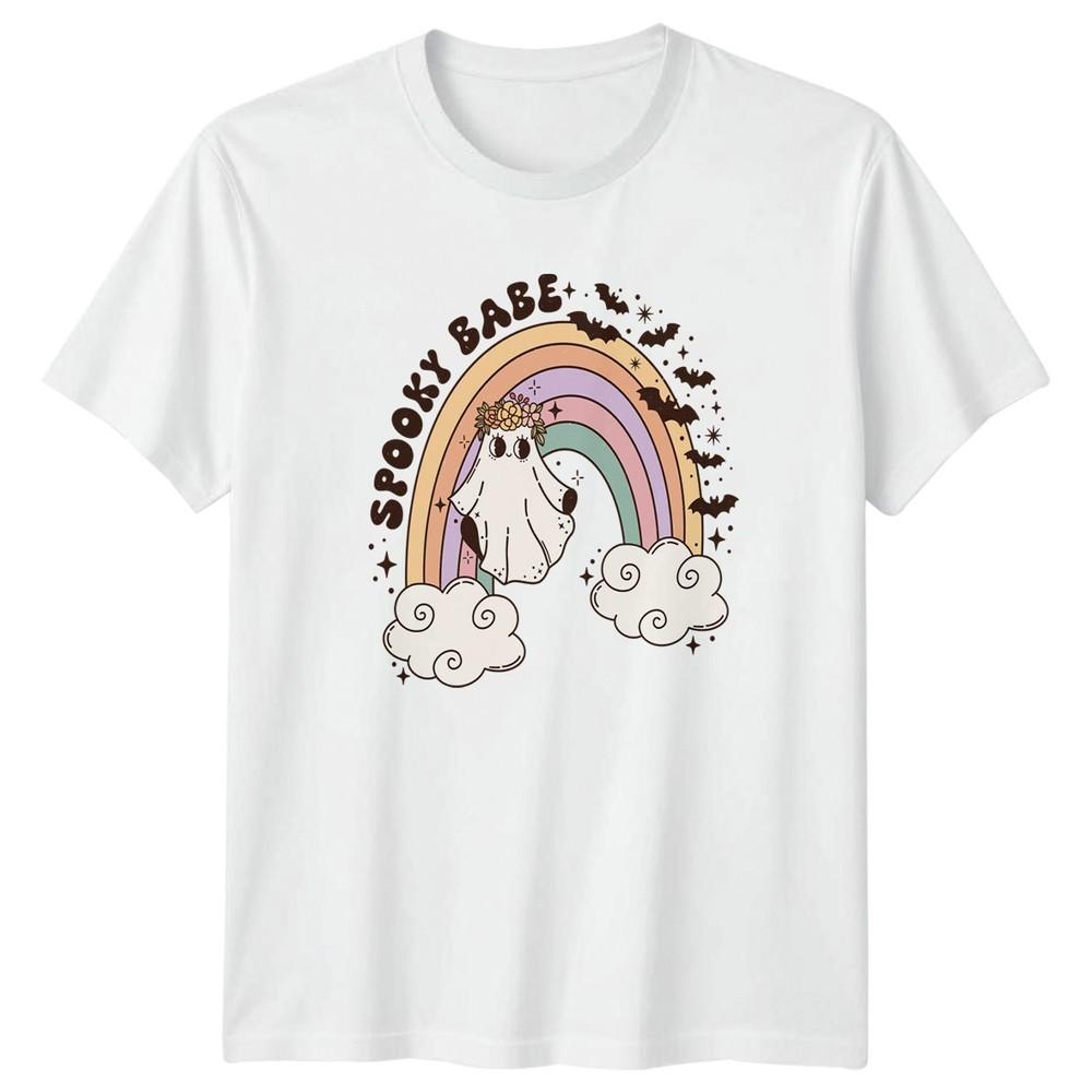 Spooky Babe Unisexs TShirt Cute Ghost Halloween Halloween Gift For Her S