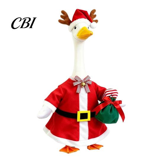 Christmas Porch Goose Outfit Halloween Ghost Outfit, Apparel, Festive Costume Outdoor Holiday Decor for 23 Inch Statue, Garden Yard Lawn Decoration