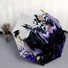 Disney VillainsDisney Automatic Open/Close Fashion umbrella - Cute Umbrella with Cute Design, Portable 3-Fold Compact Umbrella for Men & Wom