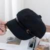 British retro temperament belt buckle octagonal hat children's fashion versatile face newsboy hat beret trend
