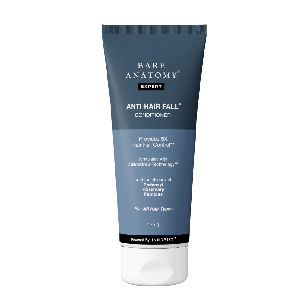 Bare Anatomy Anti-Hair Fall Conditioner for Hair Fall with Redensyl, Rosemary & Peptides | Reduces Hair Thinning & Breakage | Strengthens Hair, Red