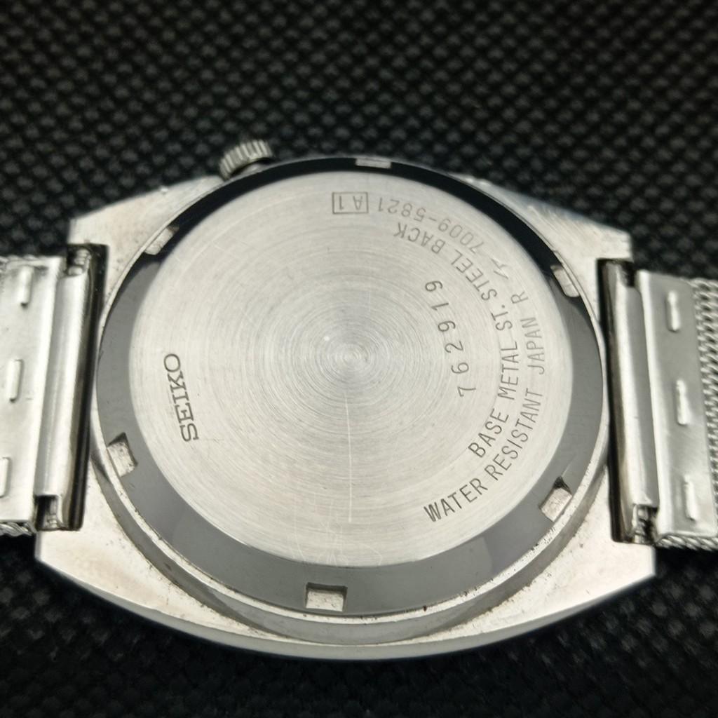 USED VINTAGE SEIKO 5 AUTO 7009A JAPAN MENS D/D ORIGINAL DIAL WATCH 602-a313595-2