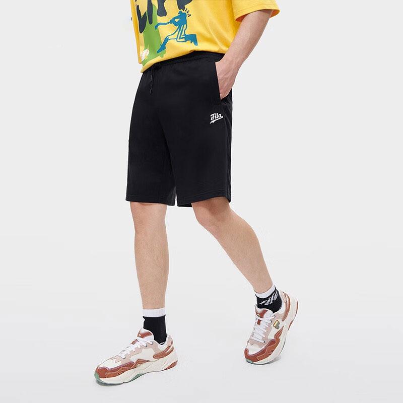 Fila Fusion Solid Knit Sports Shorts Men Shorts Black T11M332603F-BK