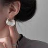 European and American Cold Wind Spiral Texture Earrings Niche Design Exaggerated Earrings Fashion Personalized Earrings