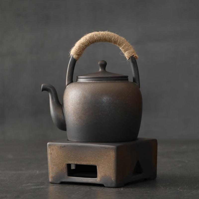 Japanese Stoneware Warm Tea Stove Small Stove Candle Tea Insulation Tea Maker Around the Stove Tea Stove Retro
