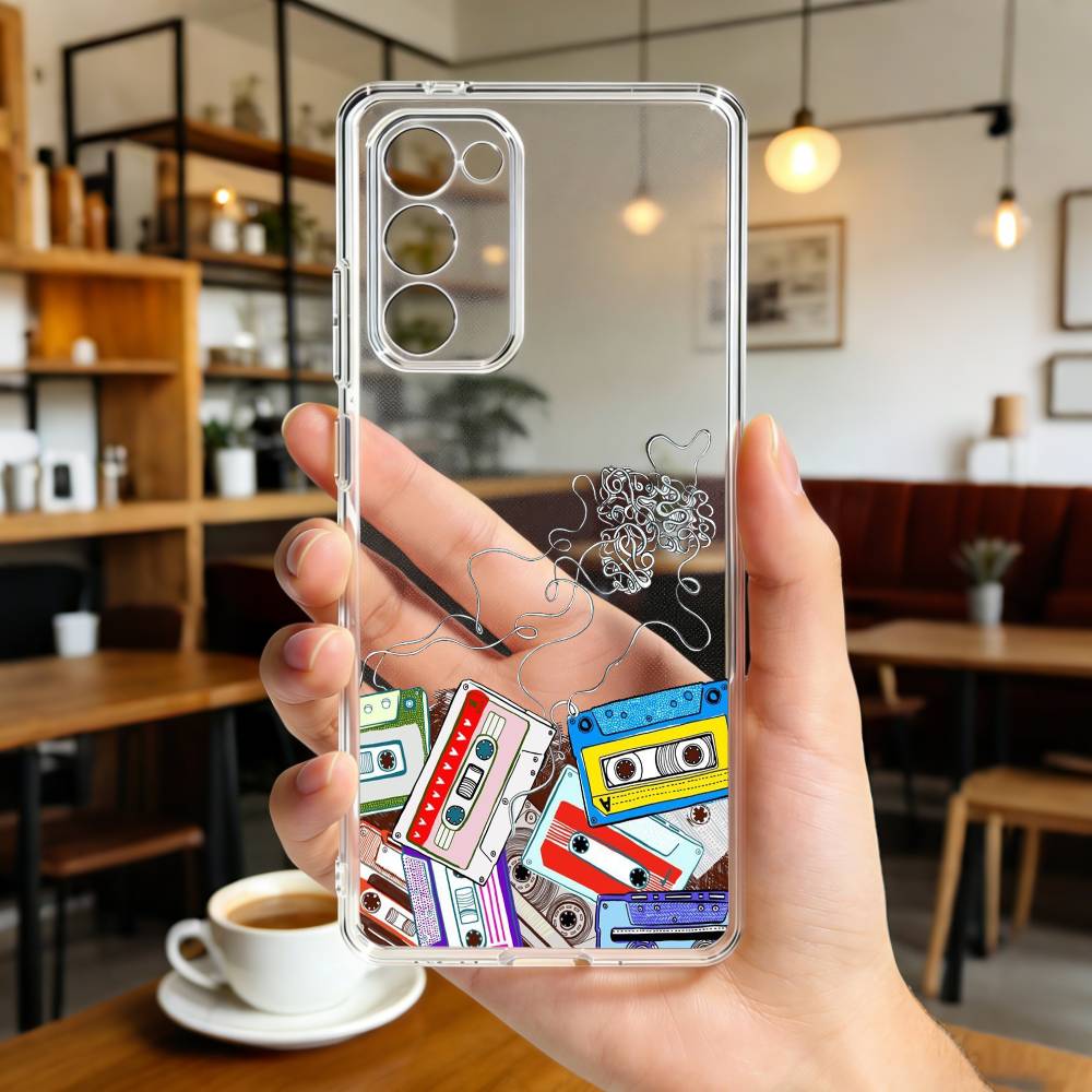 V-Video C-Cassette T-Tape Phone Case For Samsung Galaxy A,71,70,52,51,40,31,50,50S,30S,21S,12,10,Note20ultra Transparent Cover