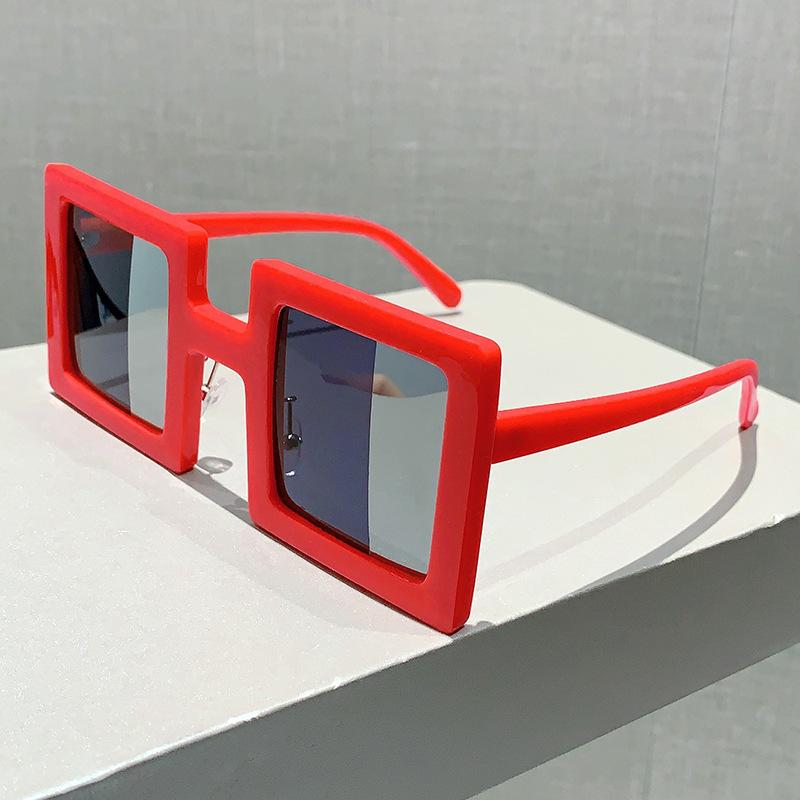 Fashion Vintage Luxury Designer Square Sunglasses Oversized Big Frame Shade for Women Men Punk Outdoor Sun Glasses