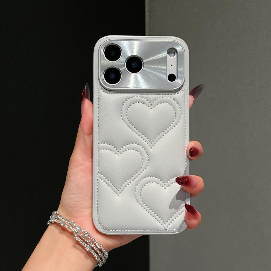

For iPhone 17 Air 17 Pro Max Case Protective Love Design Leather Skin Mobile Phone Back Cover iPhone Air