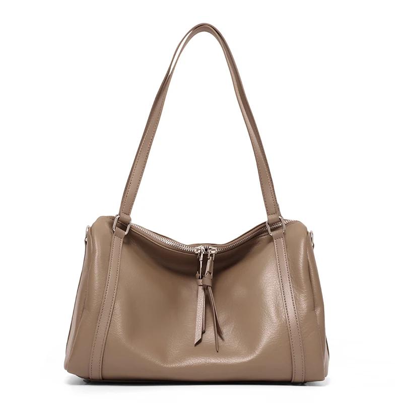 Women Retro Top-grain leather Shoulder Bag Ladies Cow Genuine Leather Crossbody Bags Female Luxury Designer Handbags Bost bag