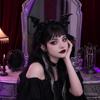 Ruffle Lace Bat Hair Hoop Bow Gothic Headpiece Dark Style Little Devil Headband Photo Props
