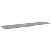 Shelf Boards 4 Pcs Concrete Grey 100 X 20 X 1.5 Cm Wood Based Material