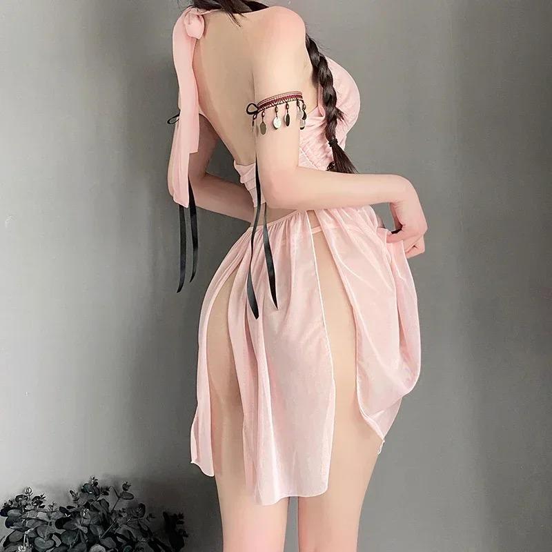 Ladies' Sexy Lingerie Bed Flirting Sexy Hot Exotic Style Hollow Out No Take Off Midnight Temptation Uniform Set