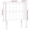 VidaXL Tête de Lit à LED Meuble de Chambre à Coucher Accessoire de Lit Simple Tête de Cadre de Lit Intérieur Marron Foncé 3124459