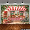 2D Summer Fruit Party Background Cloth Strawberry Shop Banner for Outdoor Decor
