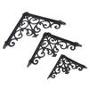 Suport decorativ vintage din fontă pentru raft Suport triunghiular de perete Rezistent la greutate Rezistent la rugină Suport pentru raft flotant Decor casă