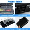 Small Fishing Tackle Box Portable Case Hooks Lure Baits Storage Box Containers Storing Swivels Jigs Hooks Sinker,10 Compartments