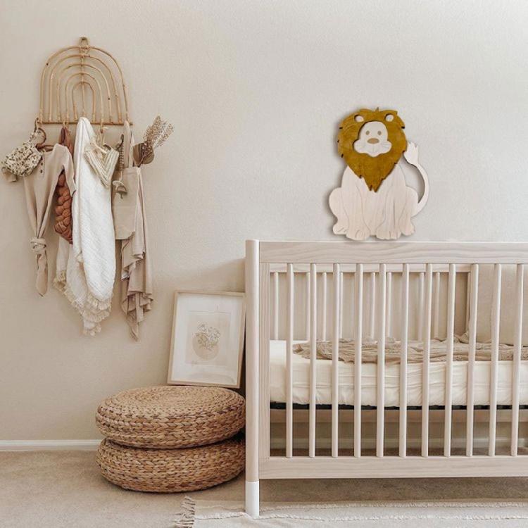 Cute Animal Wall Decors Wood Wall Hangings Decorations Ornament for Childrens
