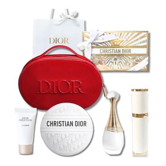 [В упаковке/Оригинал] DIOR Le Baume Крем для рук Крем для тела 50 мл Парфюм J adore Флакон-распылитель Праздничный подарочный мешочек Красный (Пакет для покупок и Подарочная коробка и Распылитель) Подарок