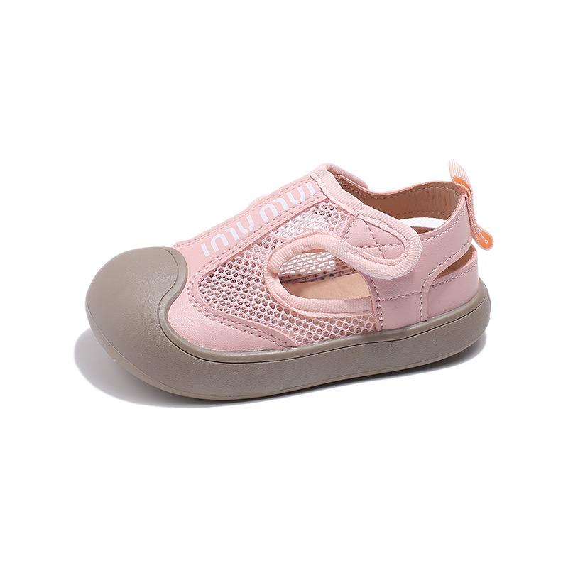 Kindersandalen Sommer Neuankömmlinge, Geschlossene Zehen Strand Schuhe, Unisex Weiche Sohle Netz Stoff Freizeit Baby Sport Sandalen.