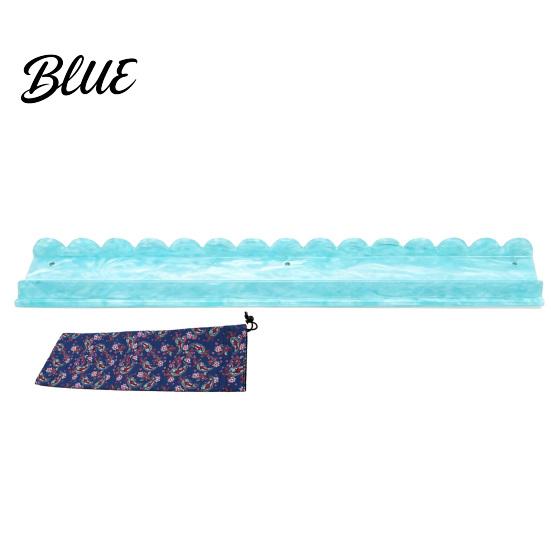 Mahjong Accessory 1/4Pcs Rack with Magnetic Pusher & Storage Bag Scalloped Acrylic Mah Table Organizer Jongg Tile Holder Bar Gift for American
