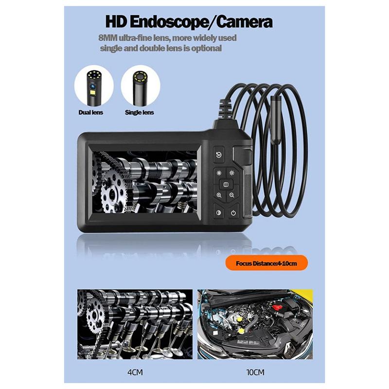 A96I-Industrial Pipeline Endoscope With Light 4.3-Inch LCD HD Digital Camera Handheld Waterproof Sewer Inspection Camera