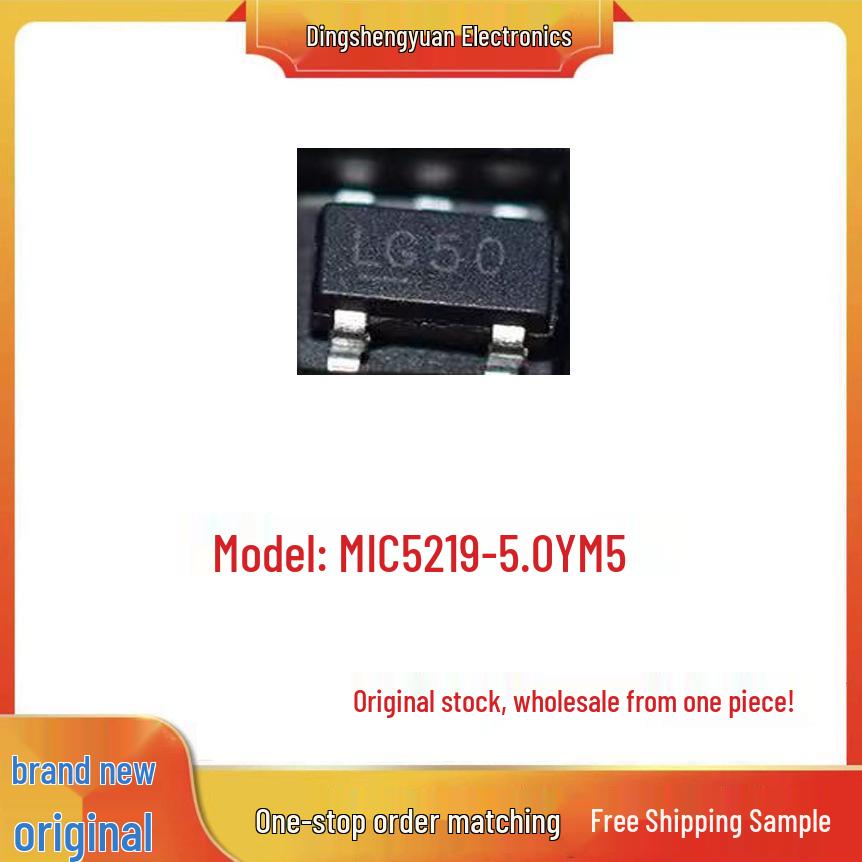 

Новий лінійний регулятор MIC5219-5.0YM5 LG50 IC SOT23-5, Готовий до прямої фотографії